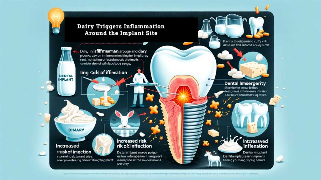 How Dairy Triggers Inflammation Around the Implant Site