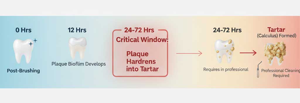 The 24-Hour Transformation: From Soft Plaque to Hard Tartar