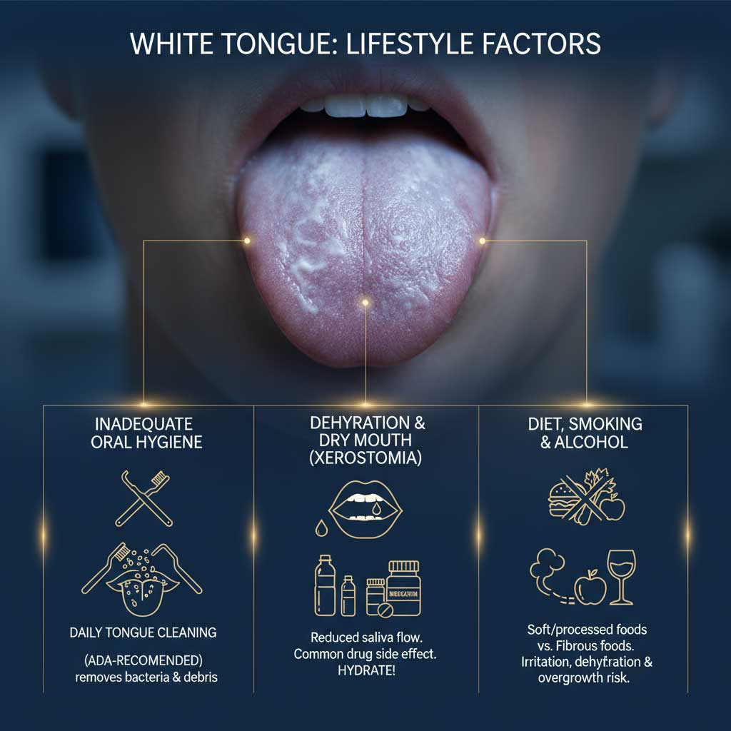The Most Common Culprits: Lifestyle Factors Behind a White Tongue