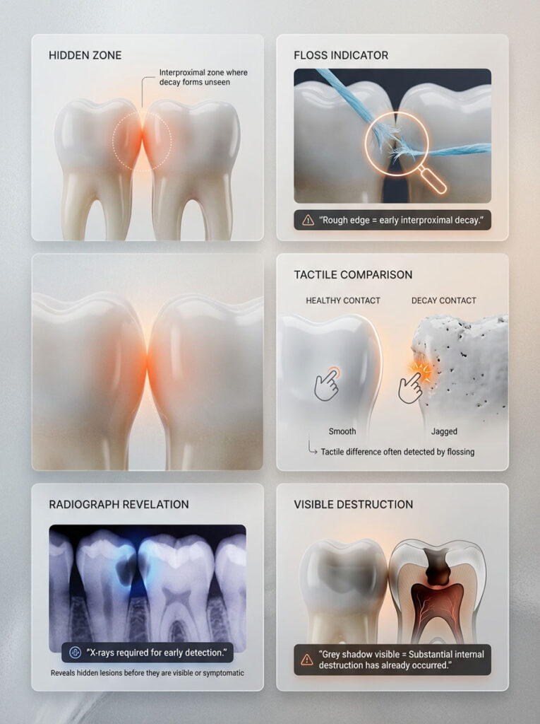 Detecting Hidden Interproximal Cavities Between Teeth