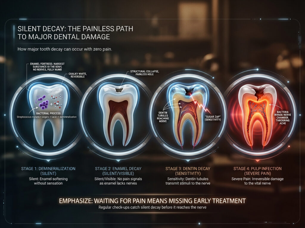 Why You Can Have a Huge Cavity With Zero Pain